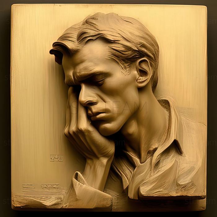 3D модель Чарльз Вебстер Хоторн, американський художник (STL)